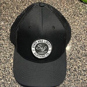 State and Liberty Black Mesh Cap